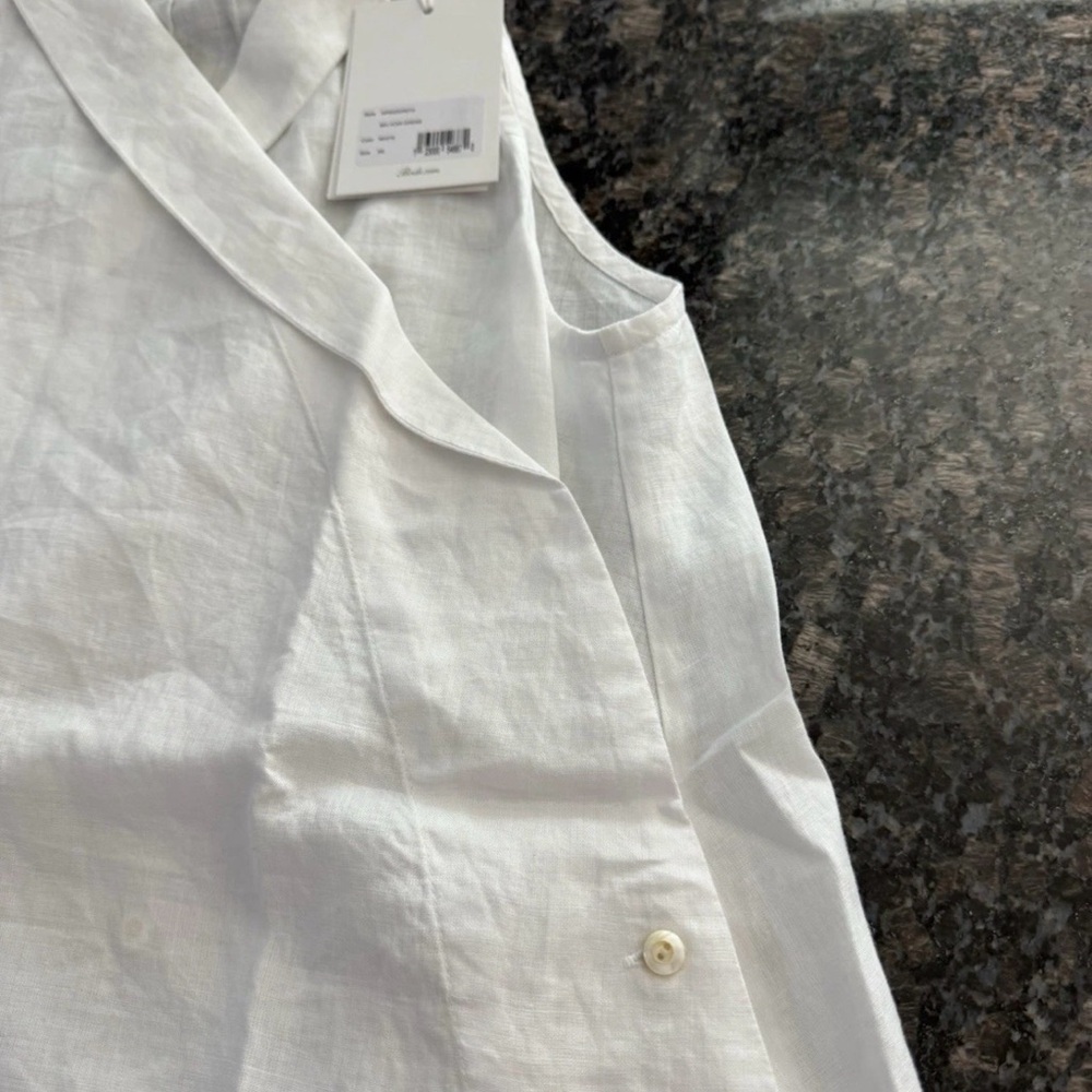 $1650 Bode Belvoir Dress. White. NWT 100% Linen. Pick Size gown. NWT - Picture 8 of 10